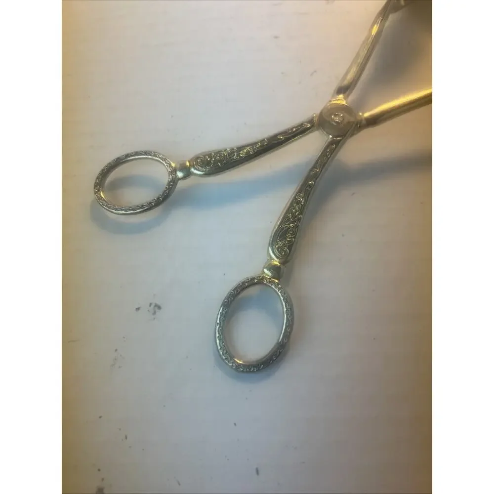 Vintage Silver Plate Salad Serving Tongs EPNS Made in England